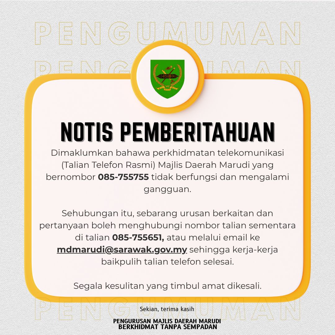 Notis Talian Tidak Berfungsi